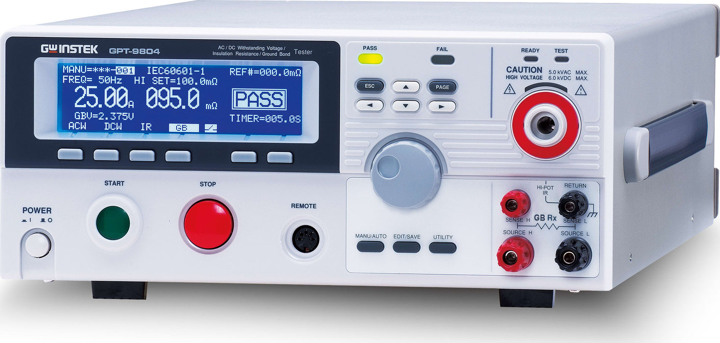 GW Instek GPT-9804 Electrical Safety Tester, Hi-Pot (Rental)